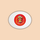 4-Inch White Oval Canvas Board